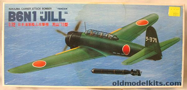 Fujimi 1/72 Nakajima B6N1 Tenzan 'Jill' - Carrier Attack Bomber, 7AD3-600 plastic model kit